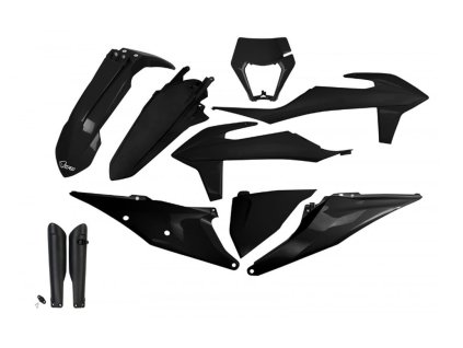 UFO Sada plastov KTM EXC 125 '20-'21, EXC 250 / 300 TPI '20-'23, EXC-F 250 / 350 / 450 / 500 '20-'23 čierna