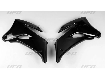 UFO Kryty chladičov Yamaha WRF 250 '07-'14, WRF 450 '07-'11 čierne