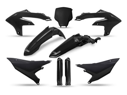 UFO Sada plastov s krytmi tlmičov Yamaha YZF 450 (26) – čierna – 2026