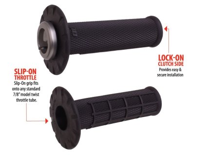 ODI Gripy (rukoväte) Off Road Half Waffle Universal Lock-On – čierne