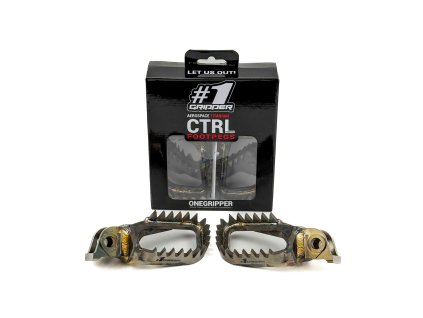ONEGRIPPER Ti-CTRL Mud-Free – titánové stupačky – Sherco a staršie montážne skupiny