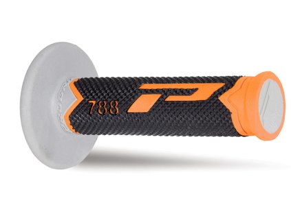 PROGRIP Gripy (rukoväte) PG788 Off Road 22+25 mm 115 mm – oranžové/sivé/čierne trojzložkové