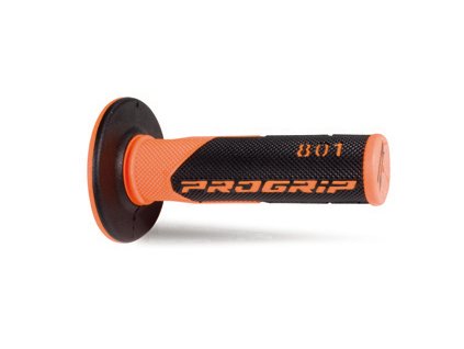 PROGRIP Gripy (rukoväte) PG801 Off Road (22+25 mm, dĺžka 115 mm) – oranžové fluo/čierne, dvojzložkové