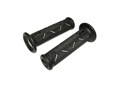 PROGRIP Gripy PG717 ROAD (22+25 mm, dĺžka 122 mm) – čierne/sivé otvorené (dvojzložkové) (717-187)