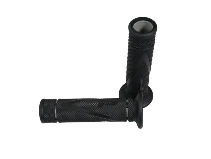 PROGRIP Gripy PG838 ROAD (22+25 mm, dĺžka 122 mm) – čierne/sivé otvorené (dvojzložkové) (838-187)