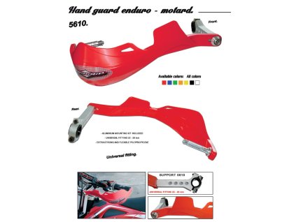 PROGRIP Chrániče rúk PG5610 – oranžové (22/28 mm)