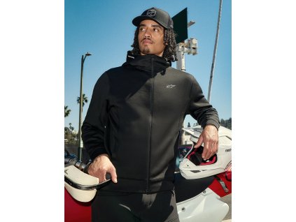 ALPINESTARS Mikina na zips Cypher – čierna