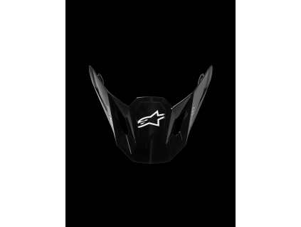 ALPINESTARS Náhradný šilt S-M7 Solid – čierna lesklá