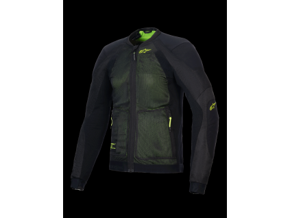 ALPINESTARS Priedušná moto bunda Troop-Air – čierna/žltá fluo