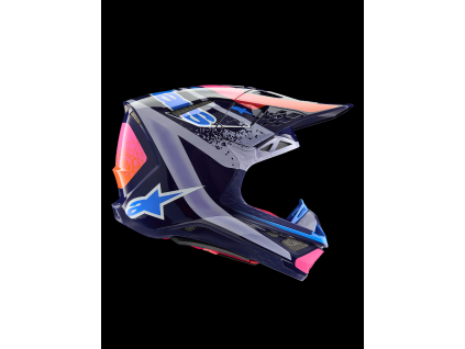 ALPINESTARS Motokrosová prilba Limited Edition Supertech M10 Records ECE 22.06 – viacfarebná lesklá