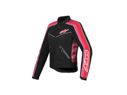 ALPINESTARS Dámska letná moto bunda Stella T-Dyno Air – čierna/jasná červená/fuchsiová