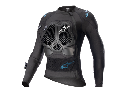 ALPINESTARS Dámska ochranná vesta s rukávmi Stella Bionic Action V2 – čierna/tyrkysová