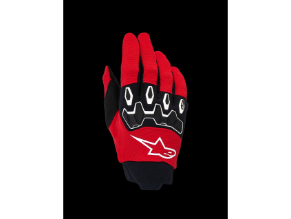 ALPINESTARS Motokrosové rukavice Full Bore V2 – jasná červená/čierna