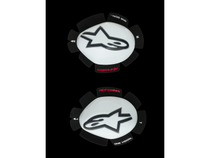 ALPINESTARS Kolenný slider GP Tech – biela/čierna