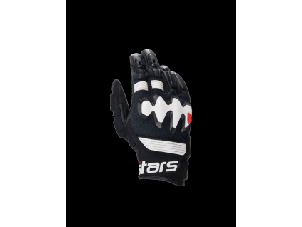 ALPINESTARS Kožené moto rukavice Halo – čierna/biela