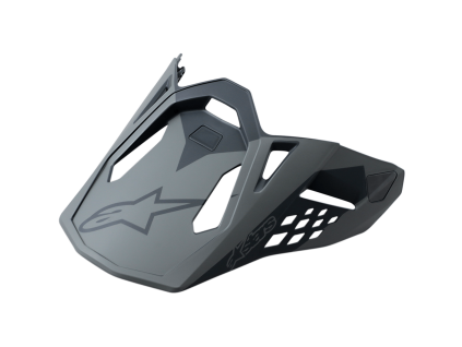 ALPINESTARS Náhradný šilt Supertech M10 Meta – sivá, matná