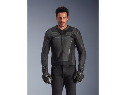 ALPINESTARS Kožená moto bunda GP Force V2 – čierna/čierna