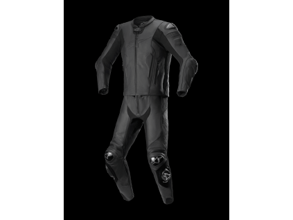 ALPINESTARS Dvojdielna kožená moto kombinéza Missile V2 – čierna/čierna