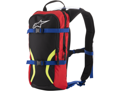 ALPINESTARS Hydratačný batoh Iguana Hydration – čierna/modrá/červená/žltá fluo
