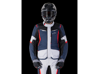 ALPINESTARS Nepremokavá moto bunda ST-1 Waterproof – tmavomodrá/čierna/jasná červená