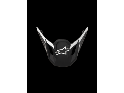 ALPINESTARS Náhradný šilt S-M7 Dasher ECE06 – čierna/biela, matná