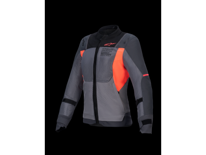 ALPINESTARS Dámska letná moto bunda Stella ST-2 Air – sivá Deep/tmavá sivá/koralová fluo