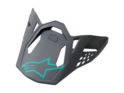 ALPINESTARS Náhradný šilt Supertech M8 Radium – modrá/sivá/zelená