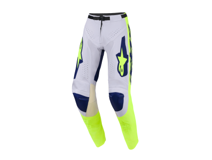 ALPINESTARS Motokrosové nohavice Racer Air Riway 2026 – svetlosivá/žltá fluo/modrá