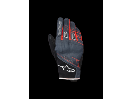 ALPINESTARS Nepremokavé moto rukavice Moblast Waterproof – čierna/antracitová/oranžová