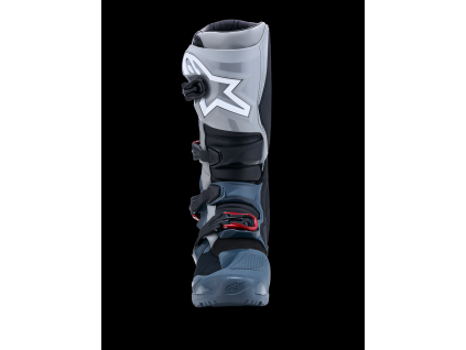 ALPINESTARS Nepremokavé enduro čižmy Tech 7 Enduro Drystar – tmavá sivá/stredná sivá/jasná červená