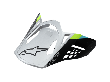 ALPINESTARS Náhradný šilt S-M8 Contact – strieborná, matná