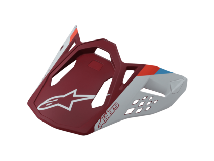 ALPINESTARS Náhradný šilt S-M8 Contact – červená, matná