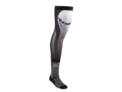 ALPINESTARS Vysoké ponožky pod kolenné ortézy Knee Brace – čierna/biela