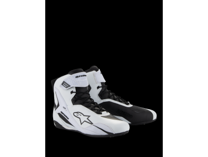 ALPINESTARS Dámske moto topánky Stella Faster-4 – biela/čierna