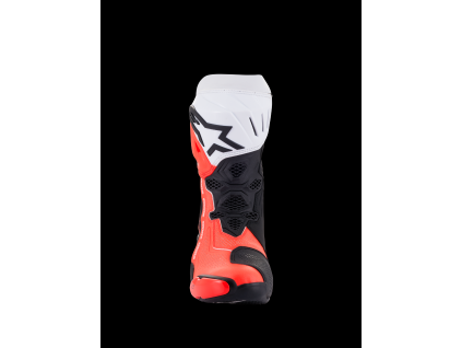 ALPINESTARS Športové odvetrané moto čižmy Supertech R Vented – čierna/biela/červená fluo