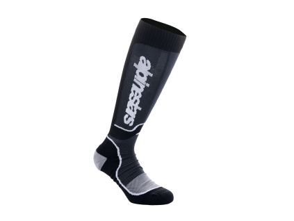 ALPINESTARS Motokrosové ponožky MX Plus – čierna/biela