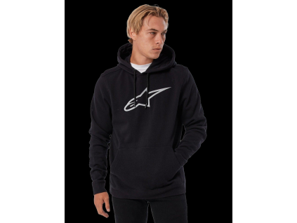 ALPINESTARS Mikina s kapucňou Ageless V3 – čierna/sivá