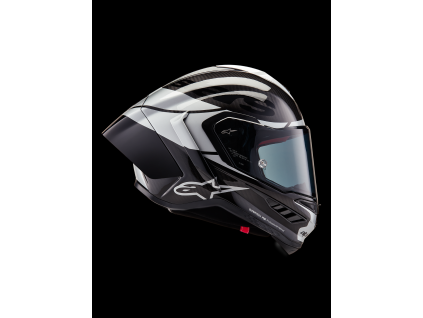 ALPINESTARS Integrálna prilba Supertech R10 Element ECE 22.06 – čierna Carbon/strieborná/čierna lesklá