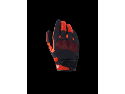 ALPINESTARS Moto rukavice Mogress Airflow – čierna/červená/mandarínková