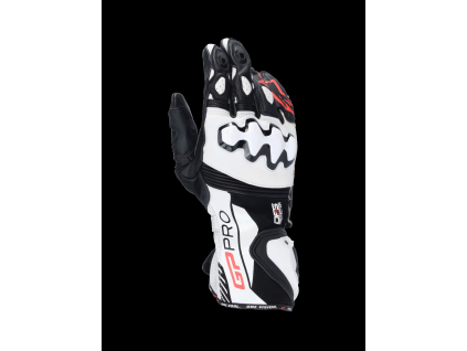ALPINESTARS Kožené moto rukavice GP Pro R4 – čierna/biela