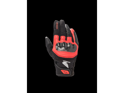ALPINESTARS Nepremokavé moto rukavice Honda SMX Z Drystar – čierna/jasná červená