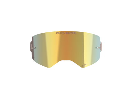 ALPINESTARS Náhradné sklo Supertech Absolute Vision – zlaté zrkadlové