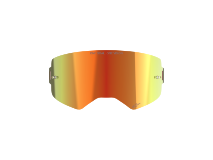 ALPINESTARS Náhradné sklo Supertech Absolute Vision – červené zrkadlové