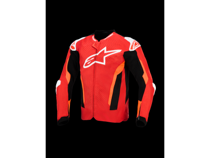 ALPINESTARS Odvetraná športová moto bunda T-GP Air – jasná červená/červená fluo/čierna