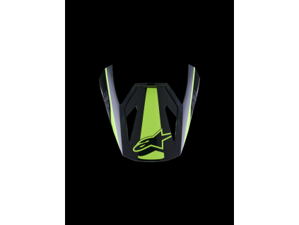 ALPINESTARS Náhradný šilt S-M3 Heat – žltá fluo/čierna lesklá