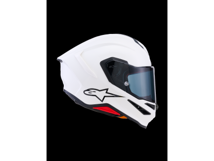 ALPINESTARS Integrálna prilba S-R7 Solid ECE 22.06 – biela lesklá