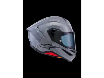 ALPINESTARS Integrálna prilba S-R7 Solid ECE 22.06 – sivá lesklá