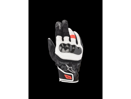 ALPINESTARS Nepremokavé moto rukavice SMX Z Drystar – čierna/biela/červená fluo