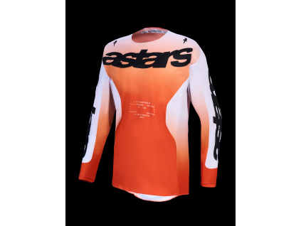 ALPINESTARS Motokrosový dres Racer Amber 2027 – červená Cardinal/svetloorgovánová/čierna
