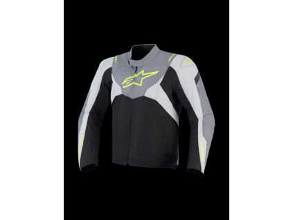 ALPINESTARS Nepremokavá športová moto bunda T-Jaws V4 Waterproof – čierna/ľadová sivá/tmavá sivá